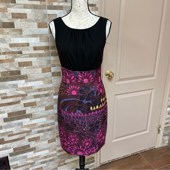 TRINA TURK - Pure Silk skirt Tory Sheath Dress Lined Womens Sz 4 - Picture 2 of 15